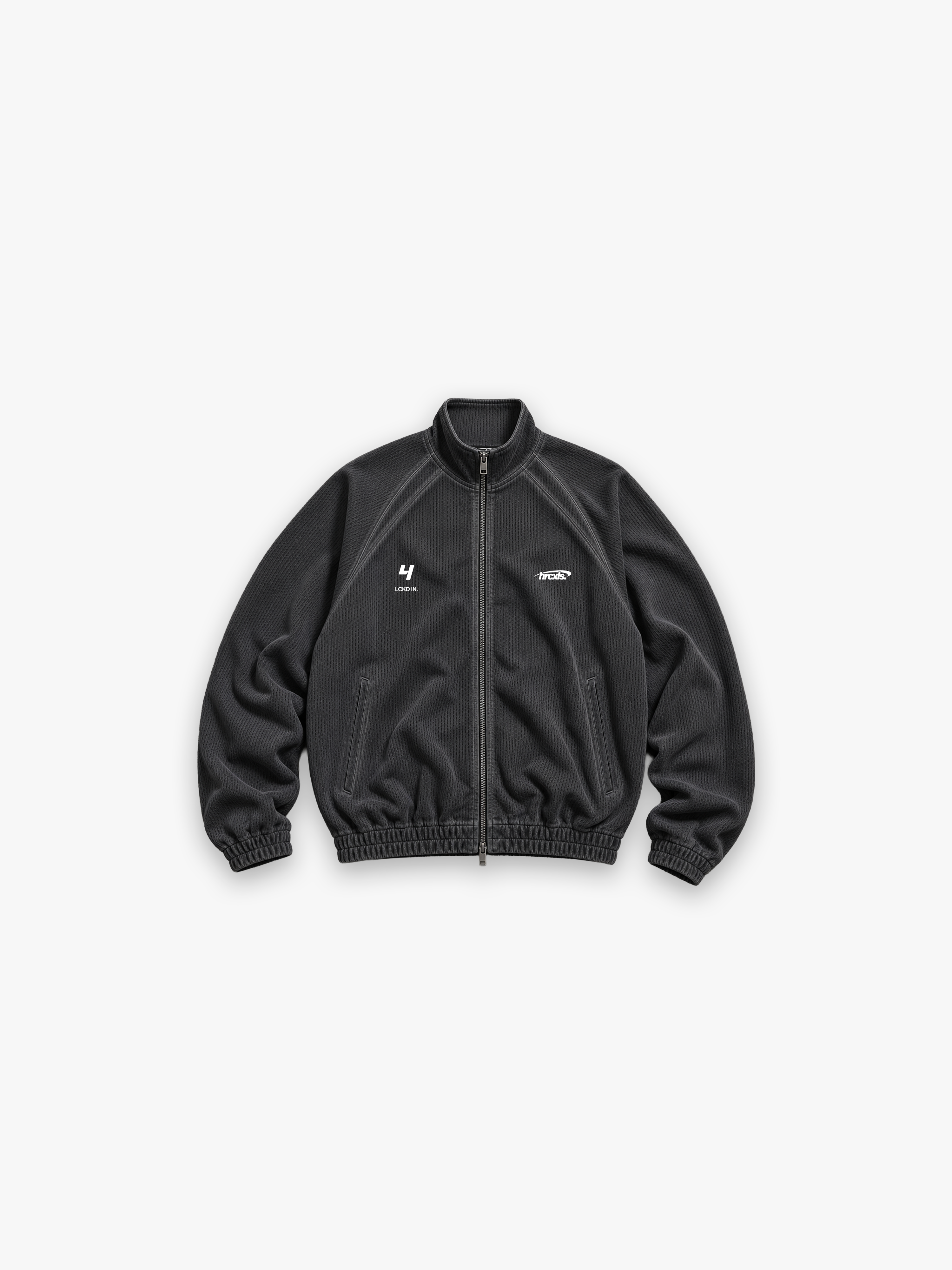 HERCXLES 2026: LCKD IN Mesh Jacket - Washed Black front
